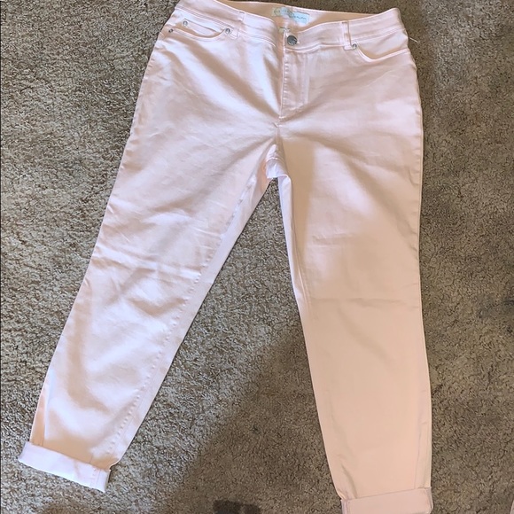 Est 1946 Demin blush pink skinny stretchy pants - Picture 2 of 5